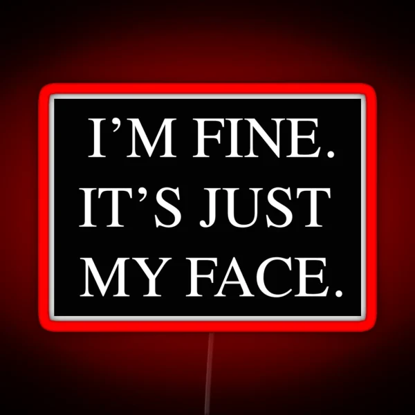 Just My Face RGB Neon Sign