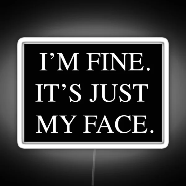 Just My Face RGB Neon Sign