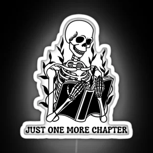 Just One More Chapter Black RGB Neon Sign