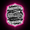 Just Ride Chopper Garage Cafe Racer Styling Highway To Hell Chop Shop Born To Race RGB Neon Sign - Image 6