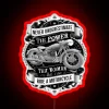 Just Ride Chopper Garage Cafe Racer Styling Highway To Hell Chop Shop Born To Race RGB Neon Sign - Image 2