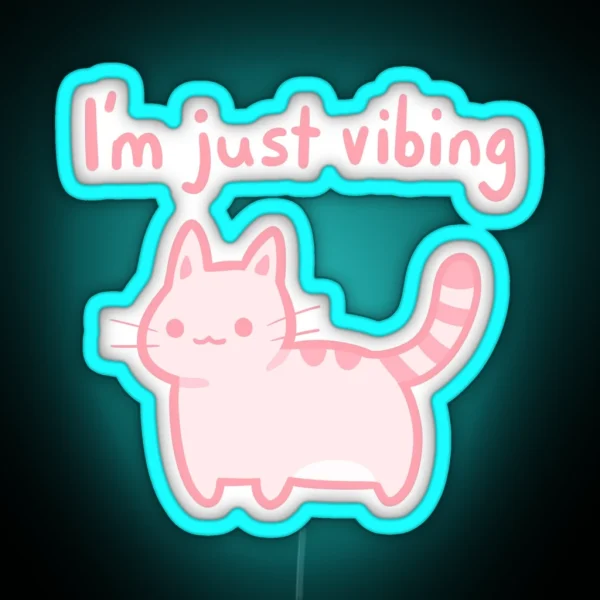 Just Vibing RGB Neon Sign