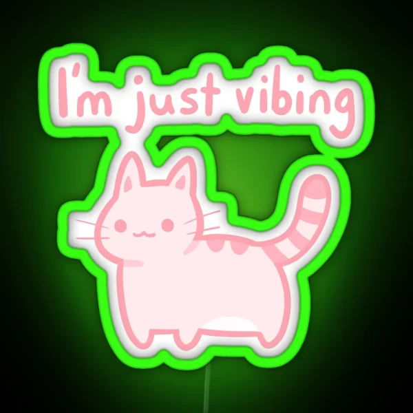 Just Vibing RGB Neon Sign