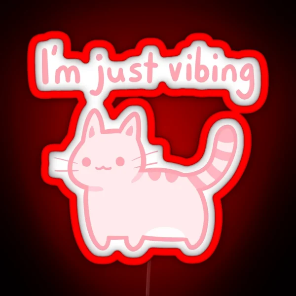 Just Vibing RGB Neon Sign