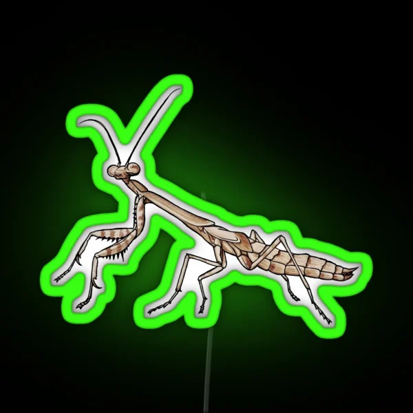 Juvenile Mantis RGB Neon Sign