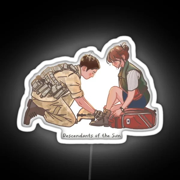 K Drama Descendants Of The Sun RGB Neon Sign