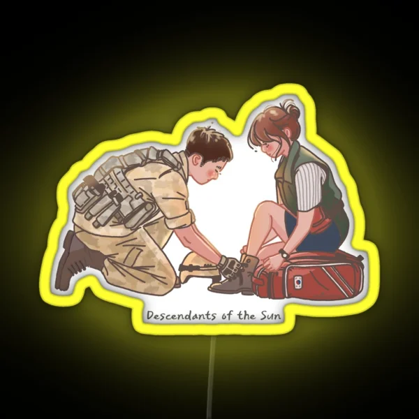 K Drama Descendants Of The Sun RGB Neon Sign