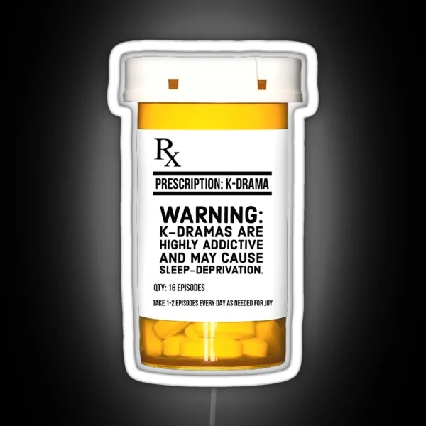K DRAMA PRESCRIPTION RGB Neon Sign