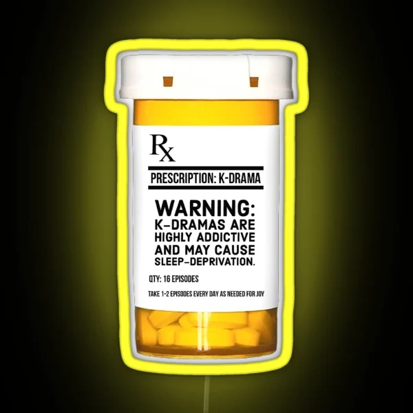 K DRAMA PRESCRIPTION RGB Neon Sign