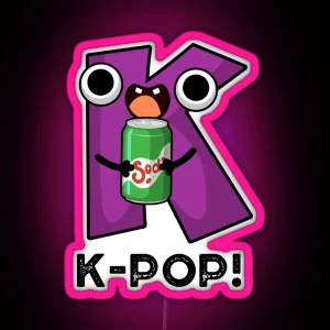 K Pop Funny Music Soda Pop Puns RGB Neon Sign