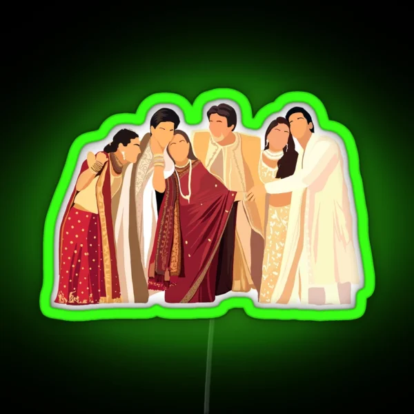 Kabhi Khushi Kabhie Gham Family RGB Neon Sign