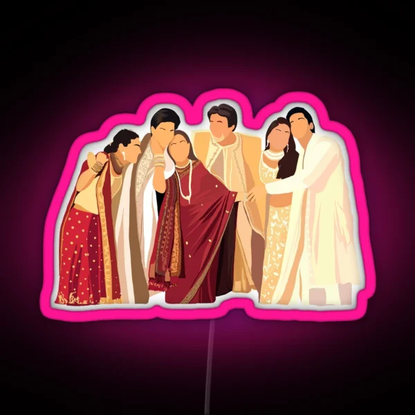 Kabhi Khushi Kabhie Gham Family RGB Neon Sign