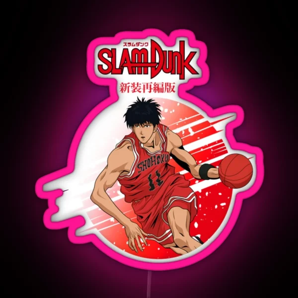 Kaede Rukawa Slam Dunk Posters And Art Prints RGB Neon Sign