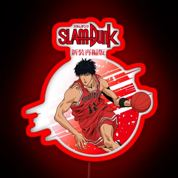 Kaede Rukawa Slam Dunk Posters And Art Prints RGB Neon Sign