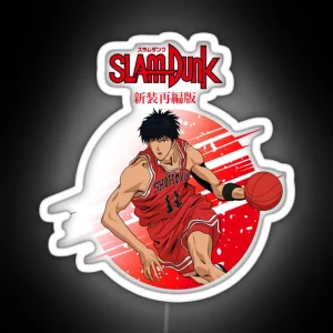 Kaede Rukawa Slam Dunk Posters And Art Prints RGB Neon Sign