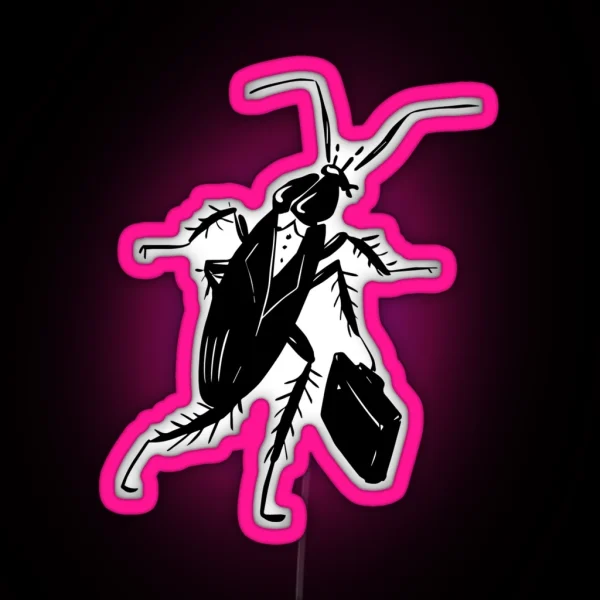 Kafkas Working Bug RGB Neon Sign