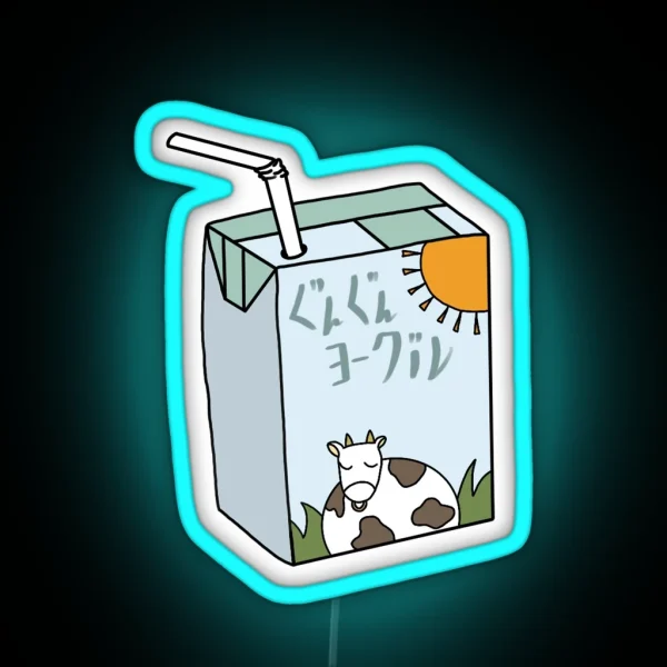 Kageyama S Milk Box 2 RGB Neon Sign