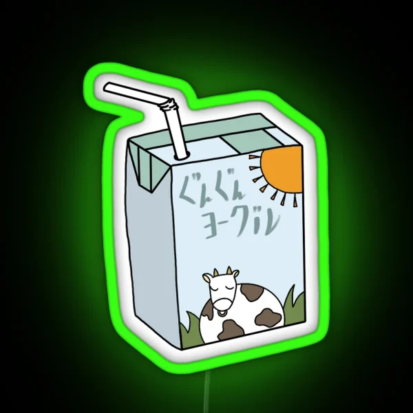 Kageyama S Milk Box 2 RGB Neon Sign