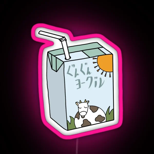Kageyama S Milk Box 2 RGB Neon Sign