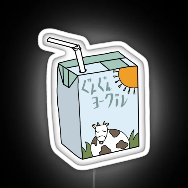 Kageyama S Milk Box 2 RGB Neon Sign