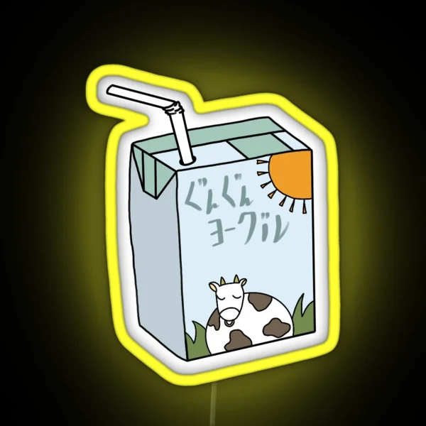 Kageyama S Milk Box 2 RGB Neon Sign
