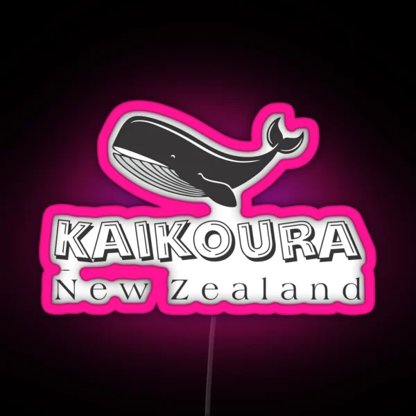 Kaikoura New Zealand RGB Neon Sign