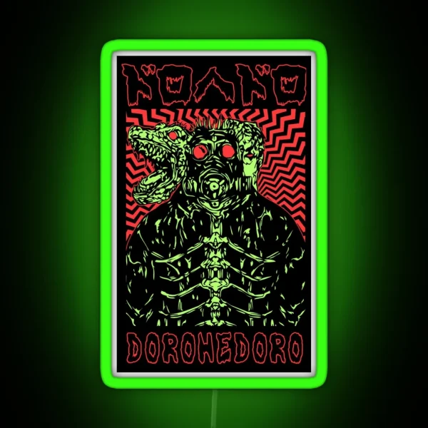 Kaiman DOROHEDORO Manga Anime Design V1 RGB Neon Sign