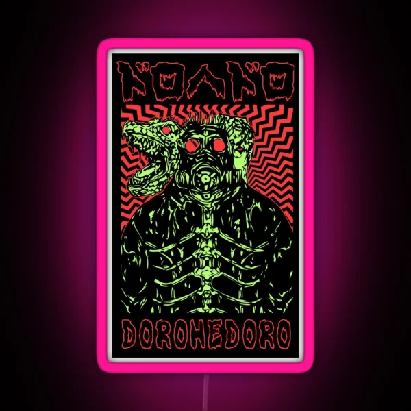 Kaiman DOROHEDORO Manga Anime Design V1 RGB Neon Sign