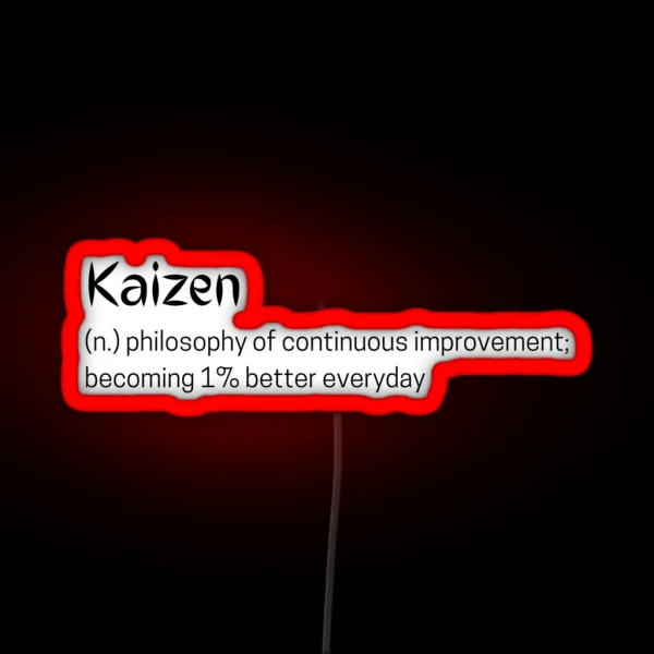 Kaizen Japanese Word RGB Neon Sign