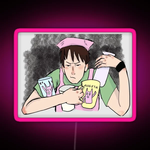 Kakeru Helps Machi Clean Up Her Room RGB Neon Sign