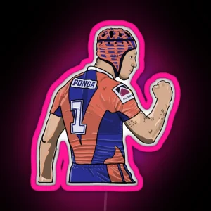 KALYN PONGA NEWCASTLE KNIGHTS NRL RUGBY LEAGUE RGB Neon Sign