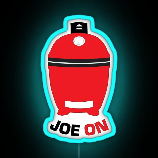 Kamado Joe Inspired JOE ON RGB Neon Sign