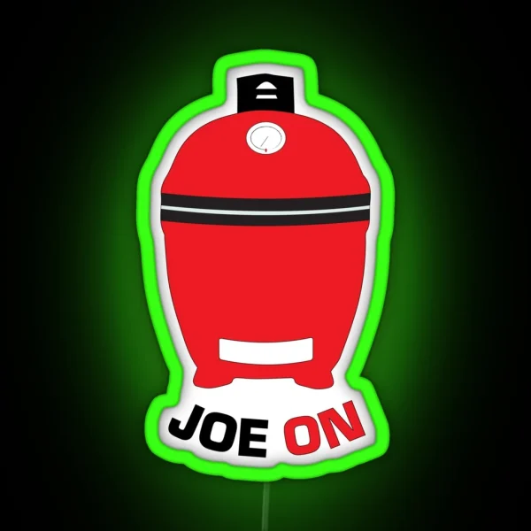 Kamado Joe Inspired JOE ON RGB Neon Sign