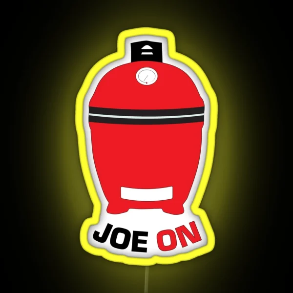 Kamado Joe Inspired JOE ON RGB Neon Sign