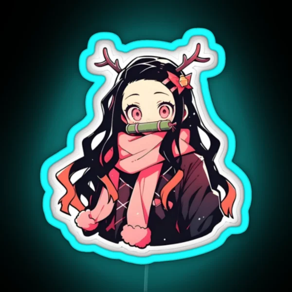 Kamado Nezuko RGB Neon Sign