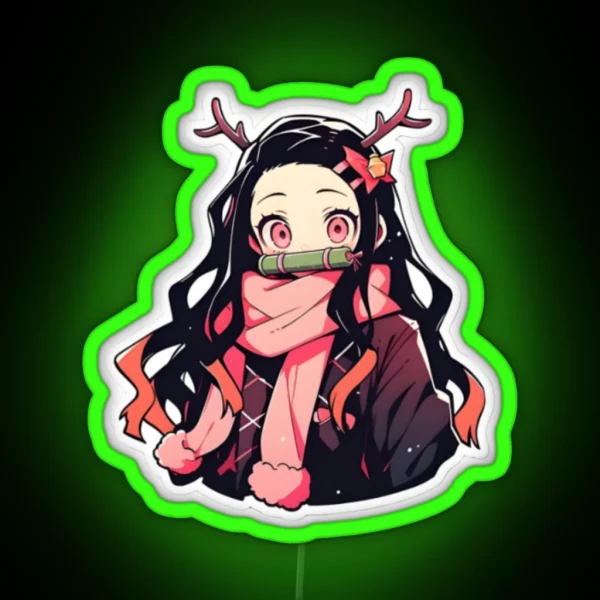 Kamado Nezuko RGB Neon Sign