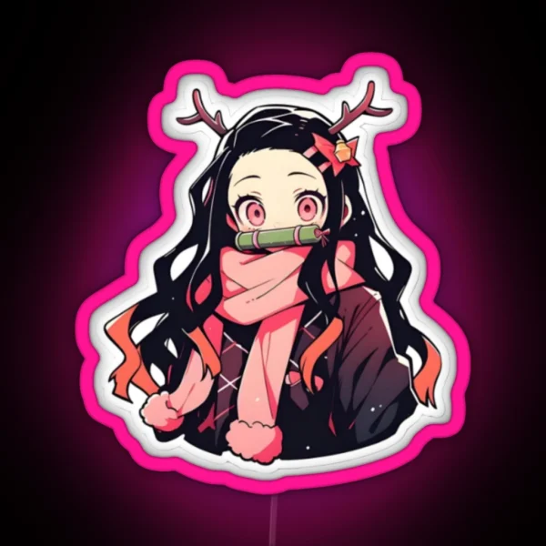 Kamado Nezuko RGB Neon Sign