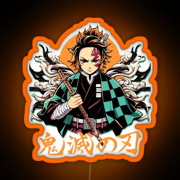 Kamado Tanjiro RGB Neon Sign