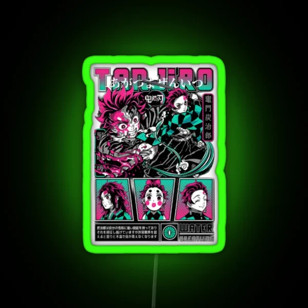 Kamado Tanjiro RGB Neon Sign
