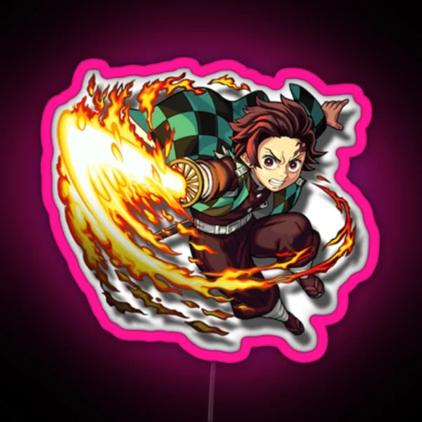 Kamado Tanjirou RGB Neon Sign