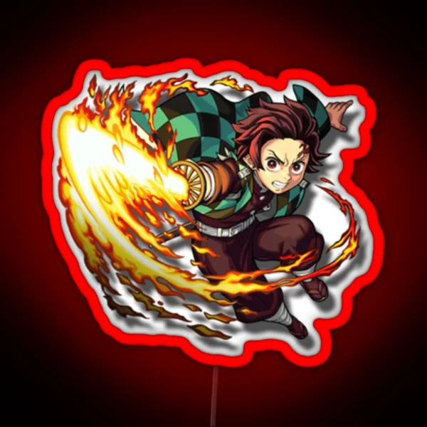 Kamado Tanjirou RGB Neon Sign