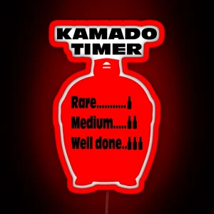 Kamado Timer BBQ Timer Kamado Joe Grill Funny BBQ Gift RGB Neon Sign