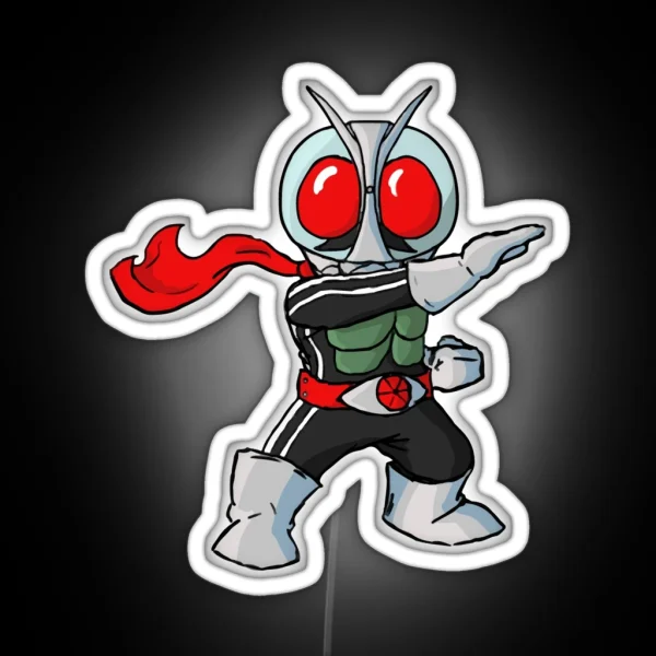 Kamen Rider Ichigo Chibi RGB Neon Sign