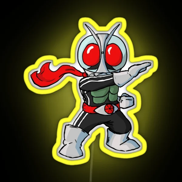 Kamen Rider Ichigo Chibi RGB Neon Sign