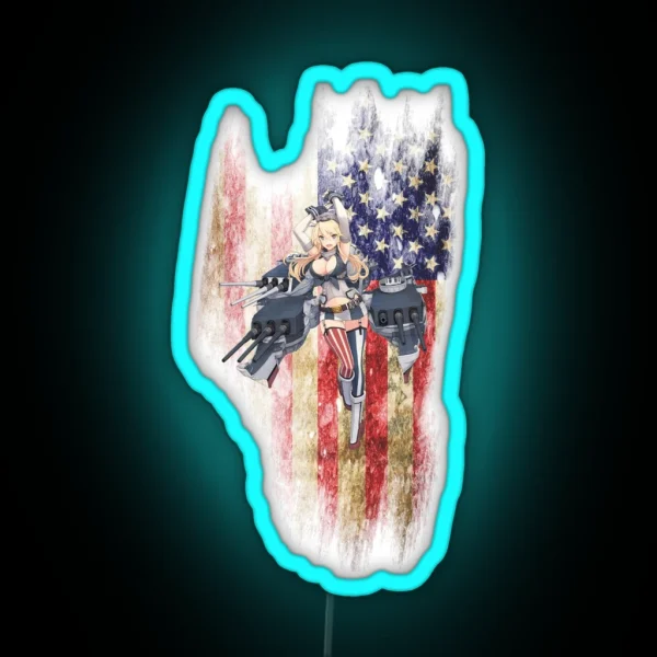 Kancolle Iowa RGB Neon Sign