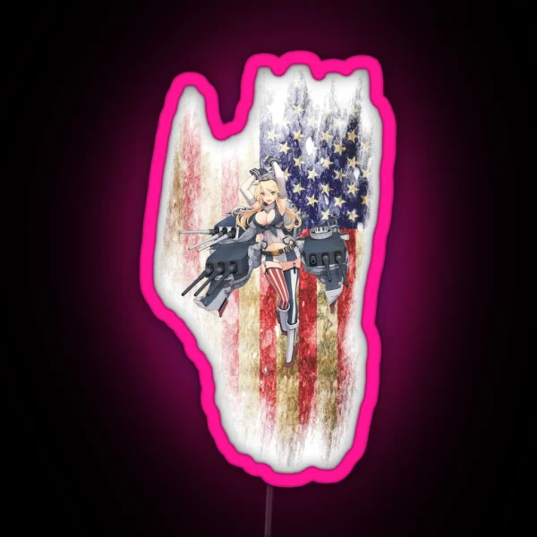 Kancolle Iowa RGB Neon Sign