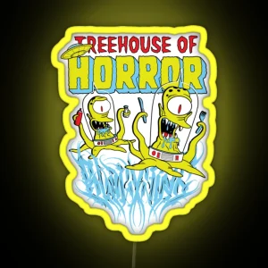 Kang And Kodos Treehouse Of Horror RGB Neon Sign