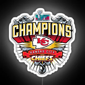 KANSAS CHAMPIONS CHIEFS LVII RGB Neon Sign