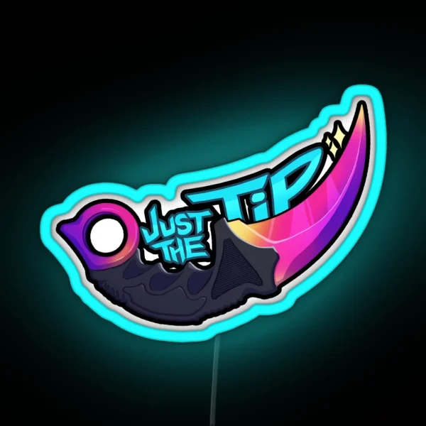 Karambit Tip RGB Neon Sign