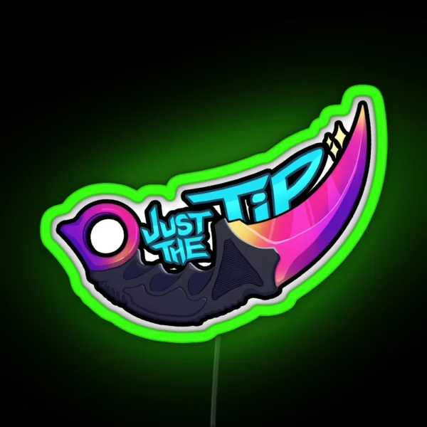 Karambit Tip RGB Neon Sign